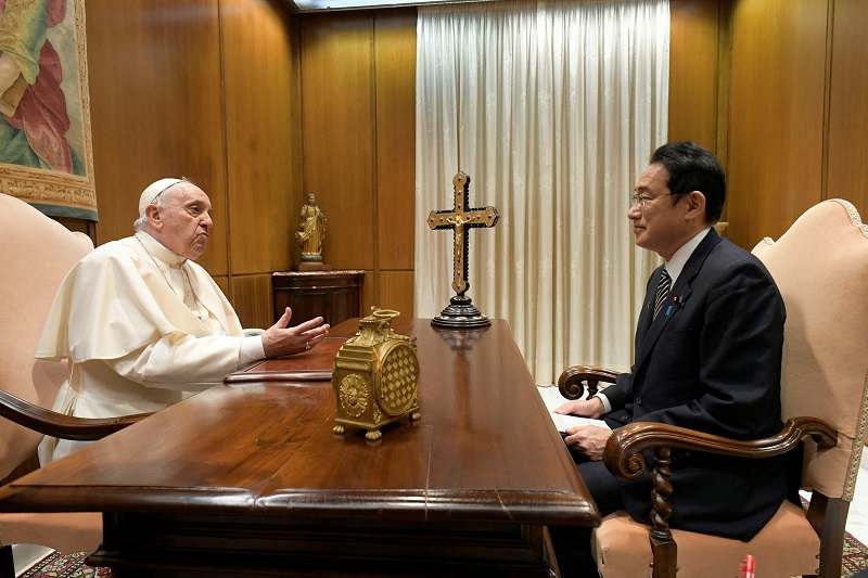 Kishida, Pope Francis affirm cooperation for nuclear-free world - The Japan  News