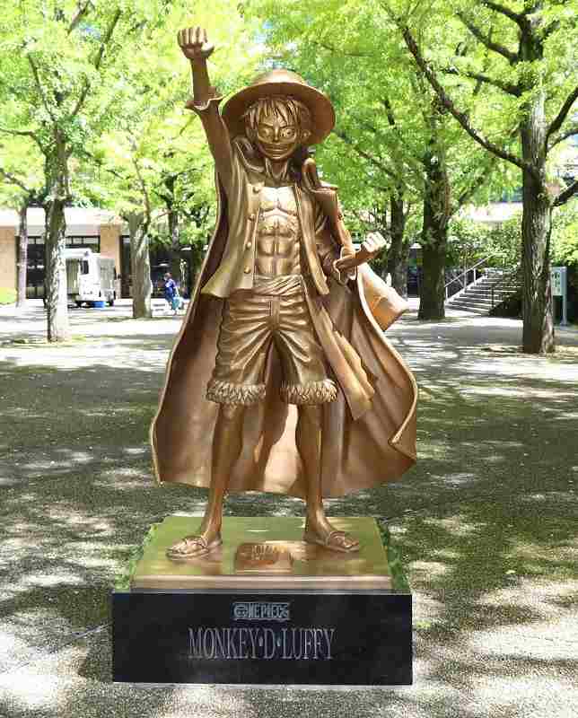 ‘one Piece Statues Serve As Symbol Of Kumamoto Pref Quake Recovery The Japan News