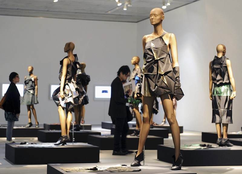 Japanese designer Issey Miyake moved pleating far into the future