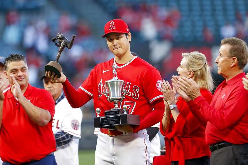 Ohtani hits MLB-high 43rd HR, Suarez CG as Angels beat Texas - The