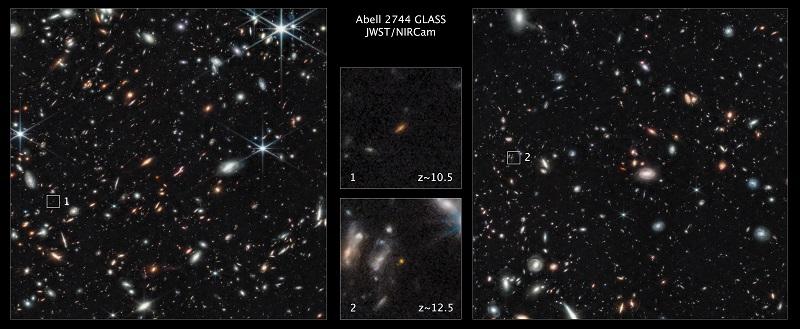 Webb TelescopeはHubbleから隠された初期の銀河を発見します。