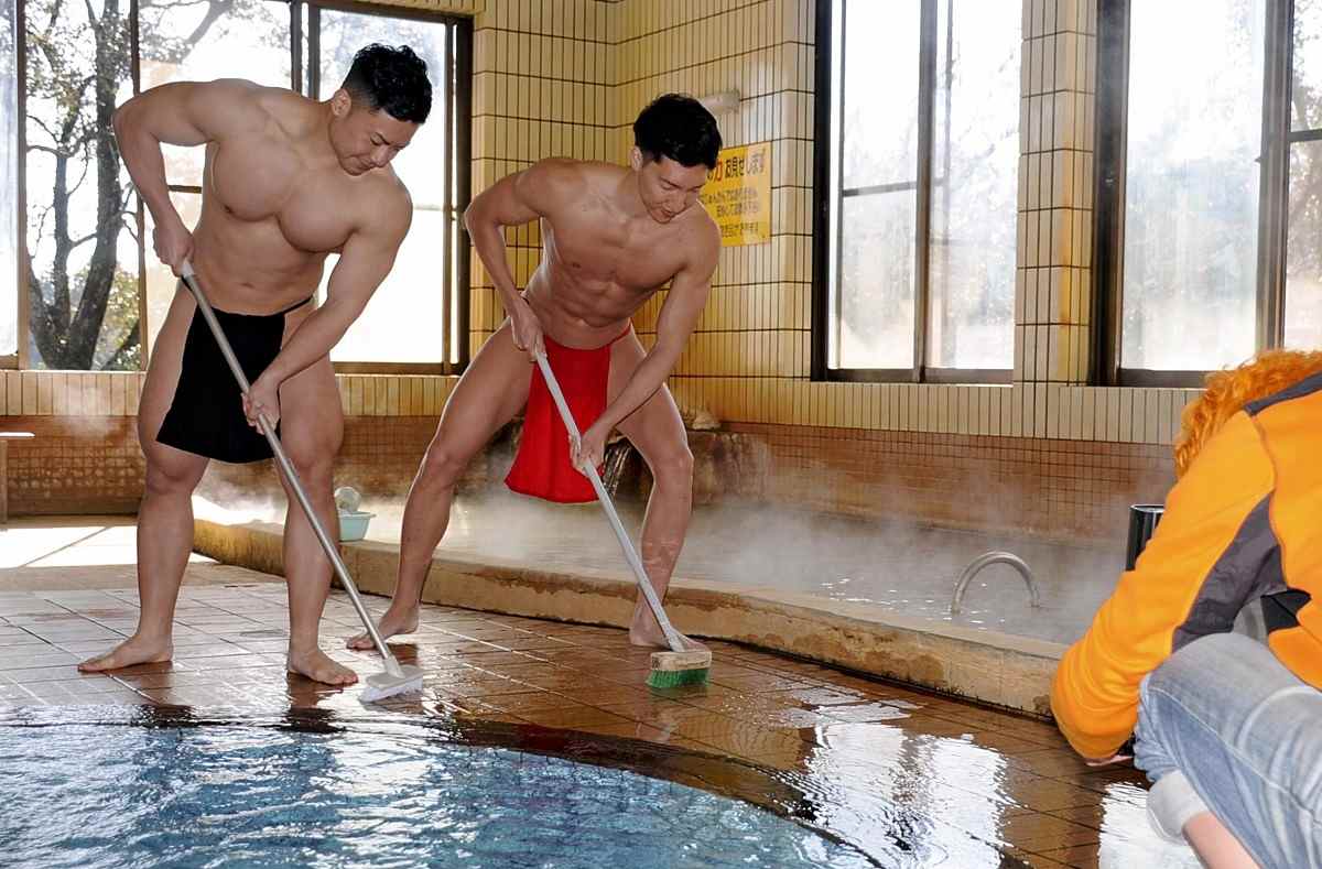 Miyazaki Hot Spring Facility Hopes Beefcake Photos Go Viral The  