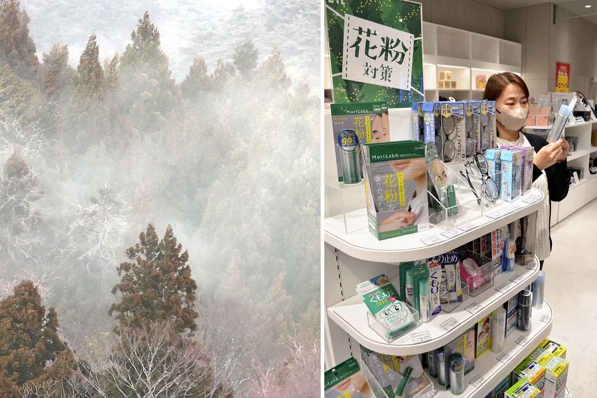 花粉症の商品が日本で店頭に並ぶ