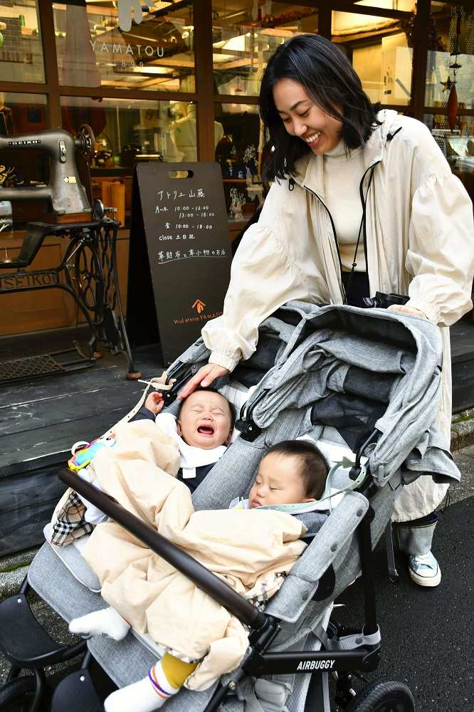 Face to clearance face double stroller