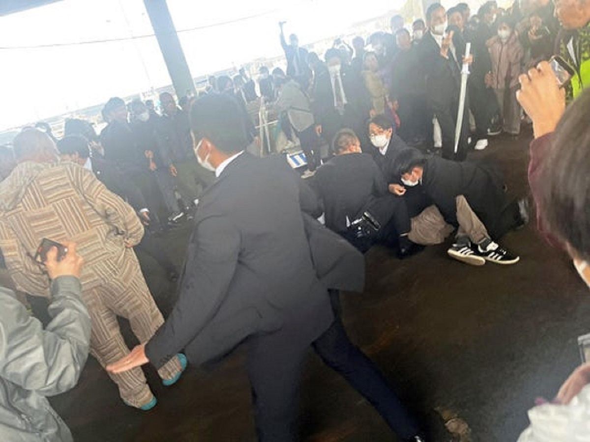 In Photos: Fisherman injured by explosive at Japan PM Kishida's