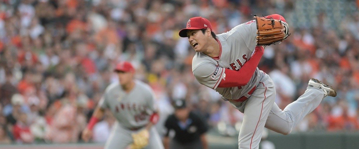 Ohtani pitches 7 innings, reaches base 5 times as Angels beat