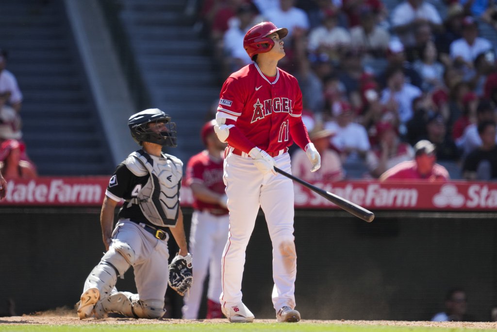 Shohei Ohtani hits Angels-record 14th homer in June in 9-7 loss to