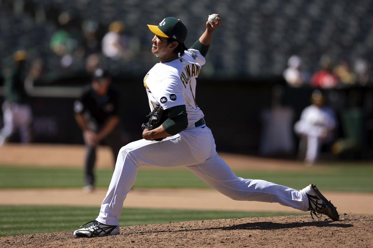 Shintaro Fujinami Worked around Striking Out Two in the Top of the 10th,  A's 7-6 Win over White Sox - The Japan News