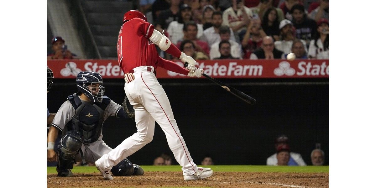 Ohtani' 35th HR ties it, Angels go on to beat Yankees in 10