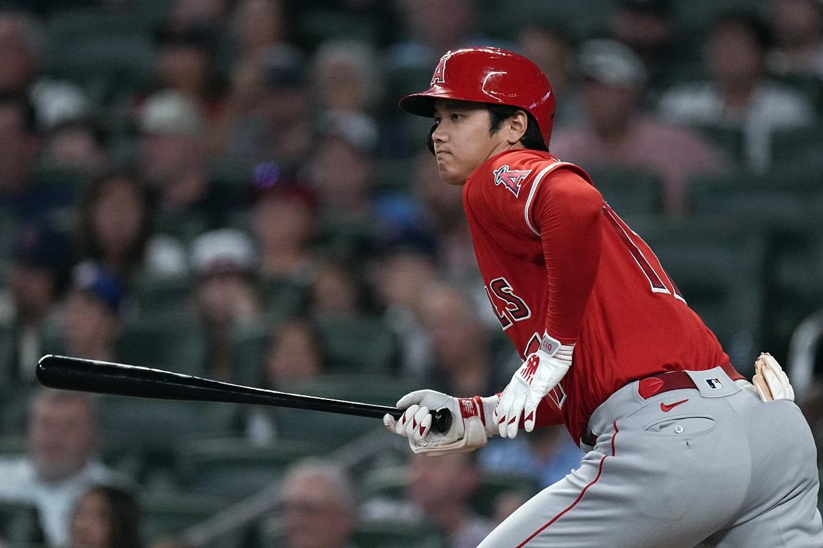Shohei Ohtani on a Single Off Arcia's Glove at Shortstop in the
