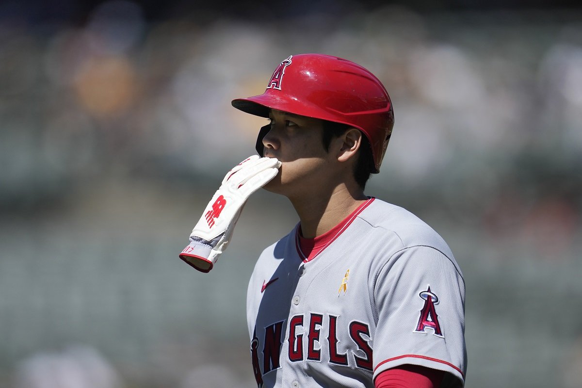 Shohei Ohtani of the Los Angeles Angels during the Major League