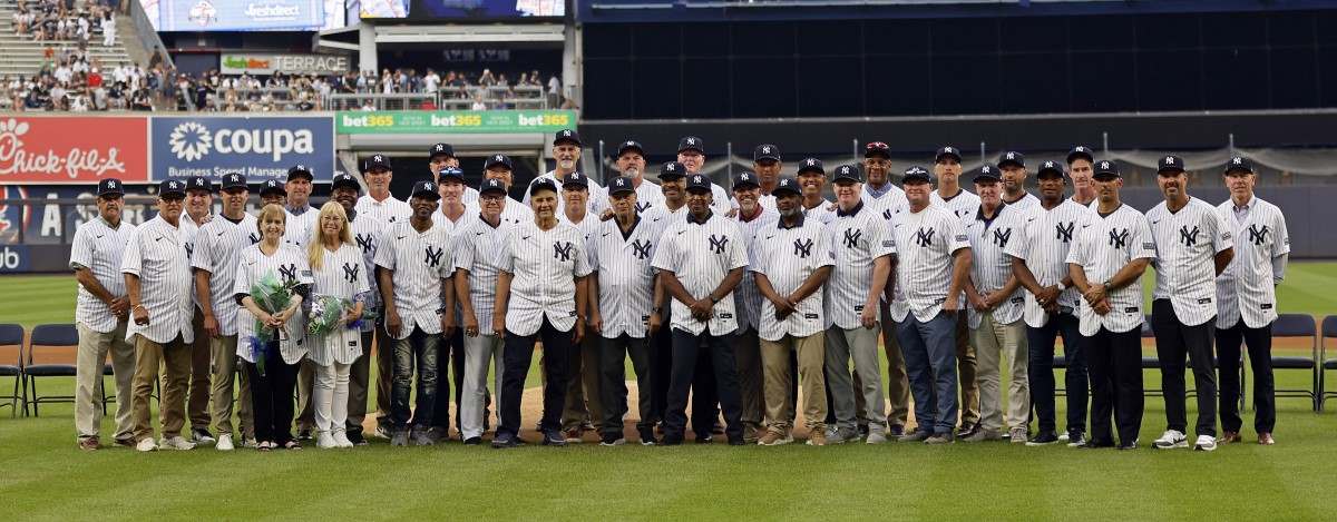 Derek Jeter, Core Four at Yankees' Old Timers' Day