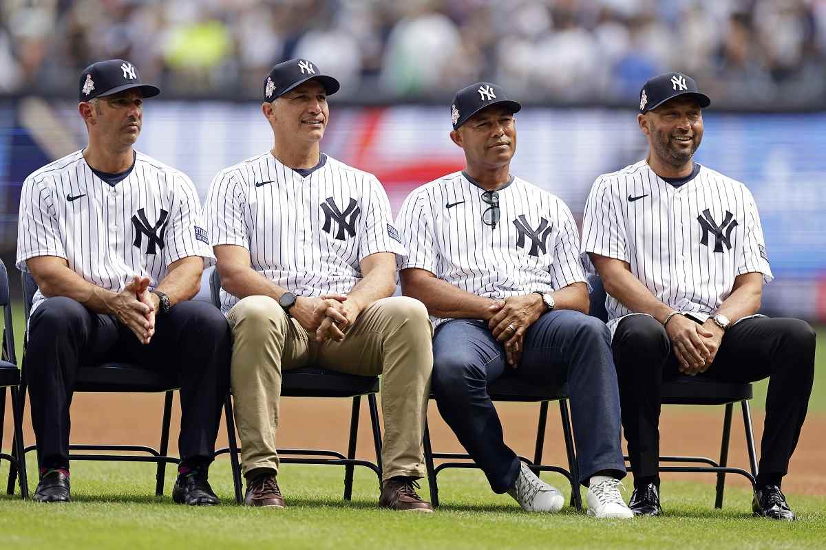 Hideki Matsui makes his Old-Timers' Day debut at Yankee Stadium