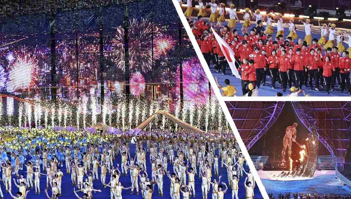 写真で見るニュース / アジア競技大会の開会式でデジタルで輝く中国。 日本は史上最大規模の代表団を派遣