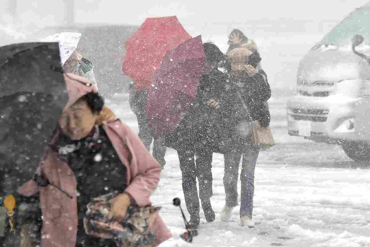 Snowfall Hokkaido Japan