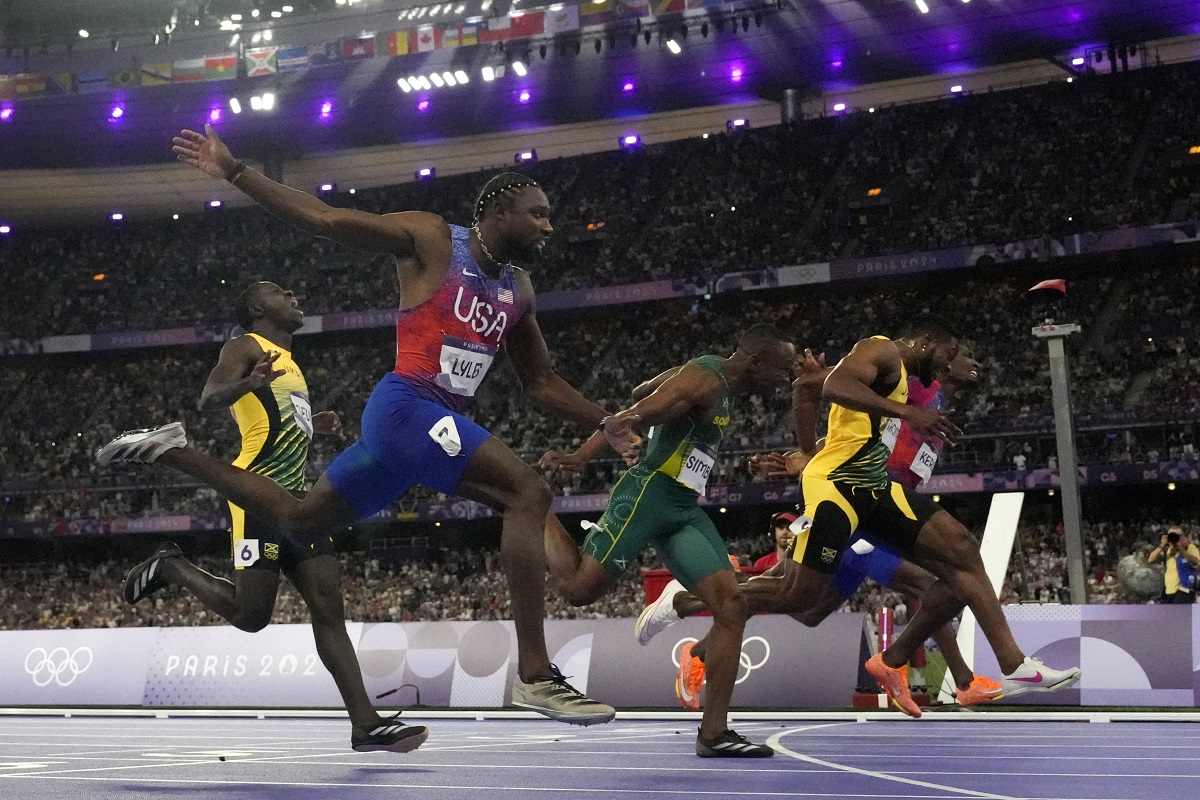 Noah Lyles Wins a Historically Close Olympic 100meter Sprint by Five