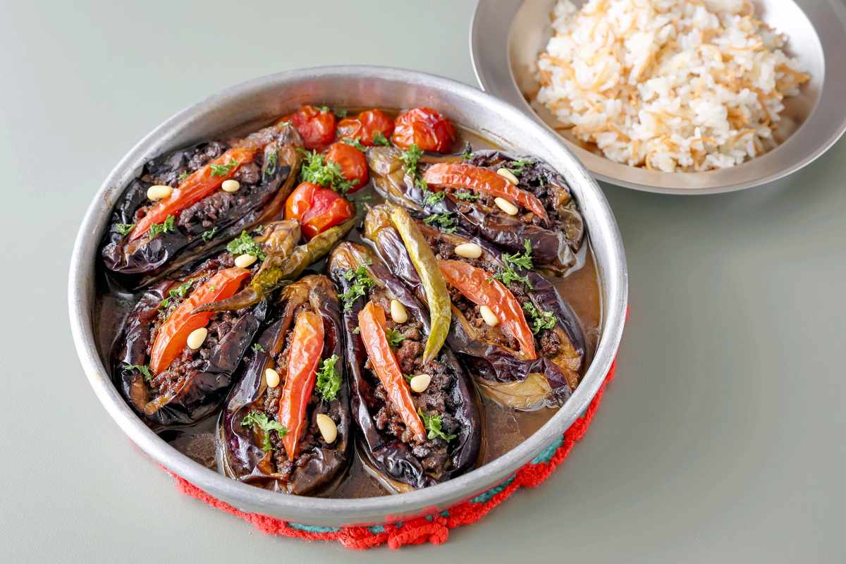 Syrian Inspired Dish of Fried Eggplant with Ground Meat Dish Is Perfect for Cold Weather