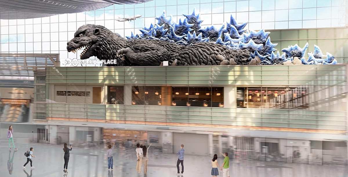 Giant Statue of Original Godzilla to Hit Tokyo’s Haneda Airport Next Month, Joined by Smaller Figure from Latest Film