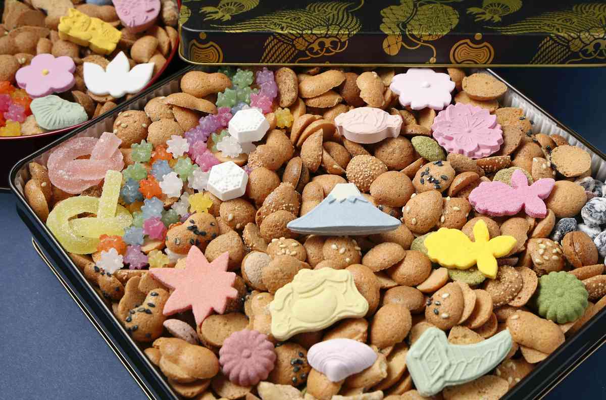 Designs of Japanese Confections Include Traditional Motifs