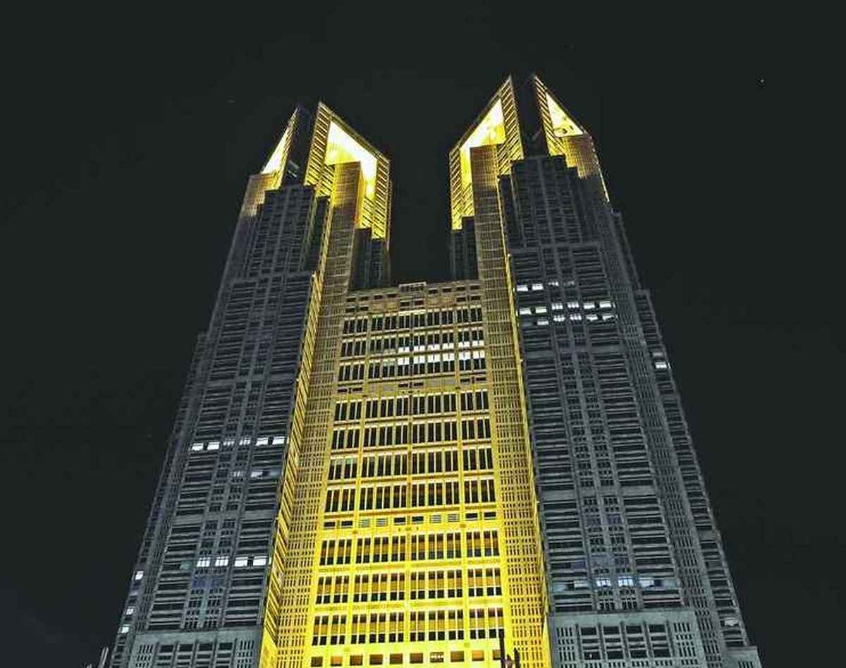 Flower Power; Tokyo Metropolitan Government Building Illuminated in Mimosa Yellow in Honor of International Women’s Day