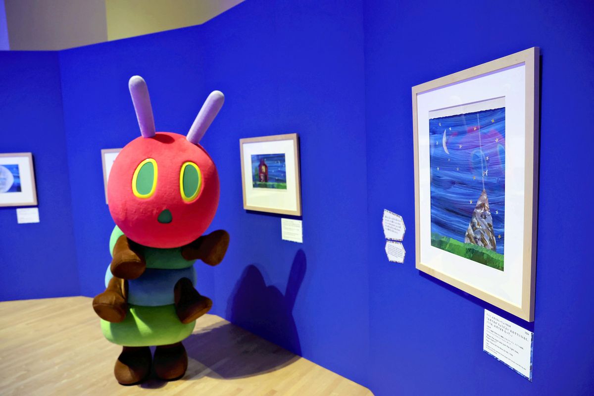 Exhibition on Eric Carle’s ‘The Very Hungry Caterpillar’ Picture Books Starts in Tokyo