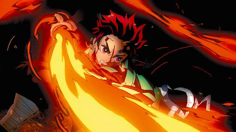 Kimetsu No Yaiba Demon Slayer Episode 13 - Tanjiro on fire 